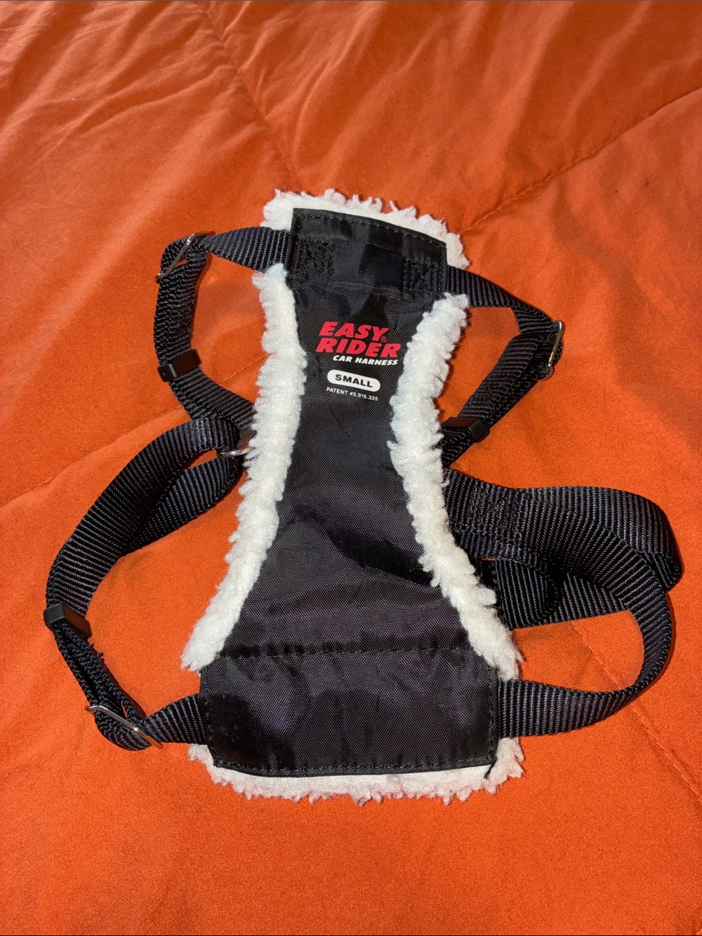 Easy Rider Small Black Dog/Cat Car Harness